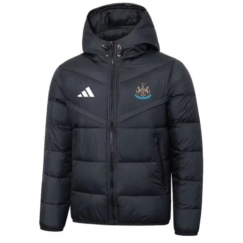 25/26 Newcastle Black Hooded Cotton Coat 连帽棉衣
