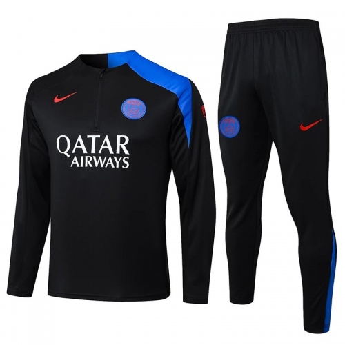 25/26 PSG Black(T90 Edition) Inkjet Half Pull Tracksuit#B25122 (半拉链)