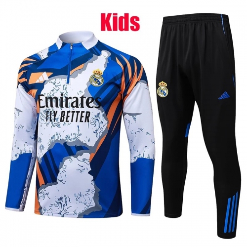 25/26 RMA Camouflage Inkjet Kids Half Pull Tracksuit #E25129(童装半拉链)