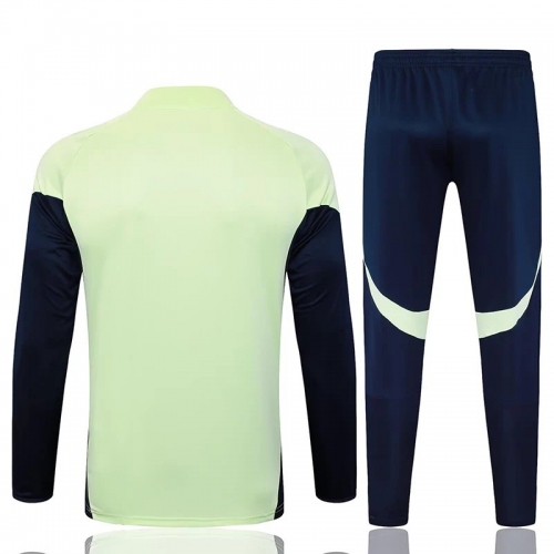 25/26 RMA Light Green Half Pull KidsTracksuit #E2567(半拉链、童装)