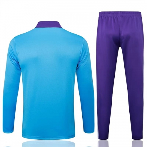 25/26 RMA Sky Blue Kids Half Pull Tracksuit #E2519 (半拉链)