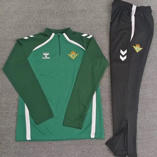 25/26 Real Betis Green Half Pull Tracksuit (半拉链)