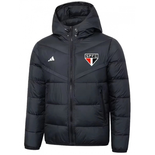 25/26 Sao Paulo FC Black Hooded Cotton Coat 连帽棉衣
