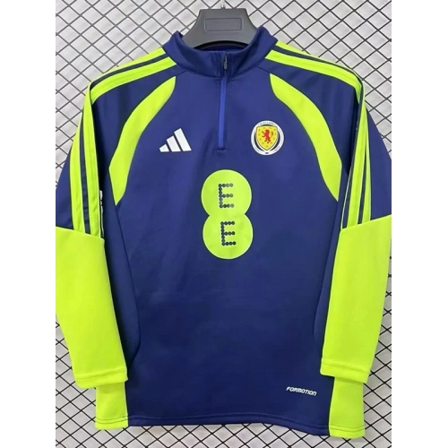 25/26 Scotland Blue Half Pull Tracksuit (半拉链)