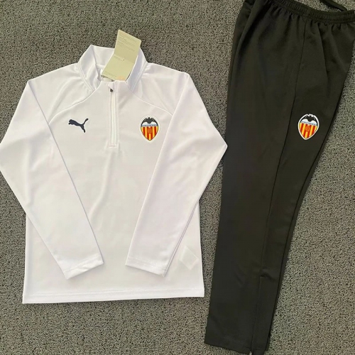 25/26 Valencia White Half Pull Tracksuit (半拉链)