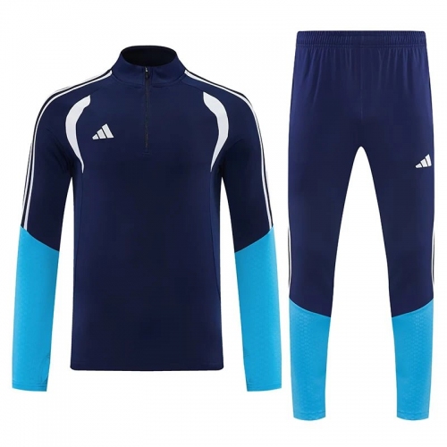 26/27 AD Royal Blue Half Pull Tracksuit#814宝蓝(半拉链)