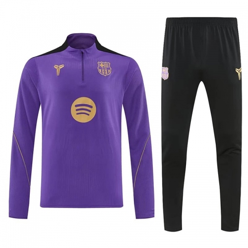 26/27 BAR Purple Half Pull Tracksuit# (半拉链)