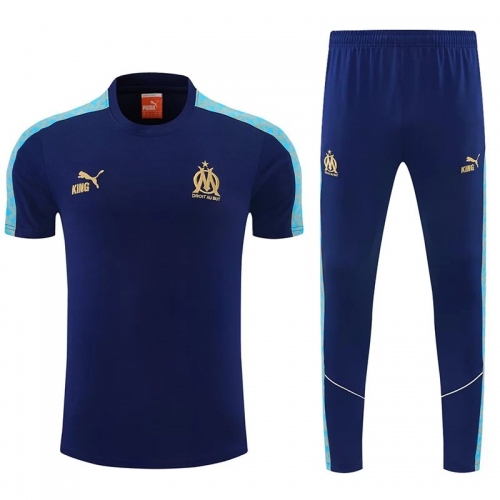 26/27 Marseille Royal Blue shirts pants suit