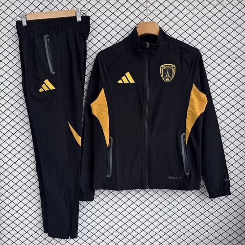 26/27 Paris FC Black Windbreaker Tracksuit