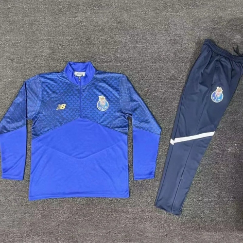 26/27 Porto Blue Half Pull Tracksuit # (蓝色半拉链)