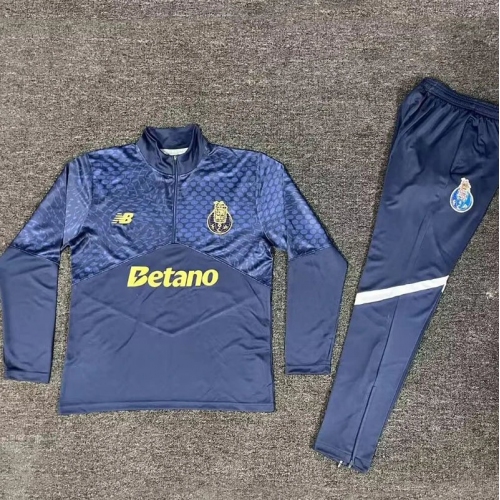 26/27 Porto Royal Blue Half Pull Tracksuit # (宝蓝半拉链)
