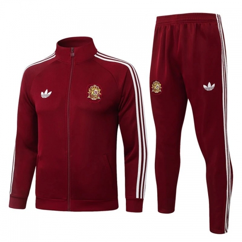 26/27 Spain Maroon Jacket Tracksuit#A26037