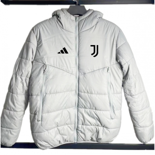 JUV Grey Hooded Cotton Coat 棉衣