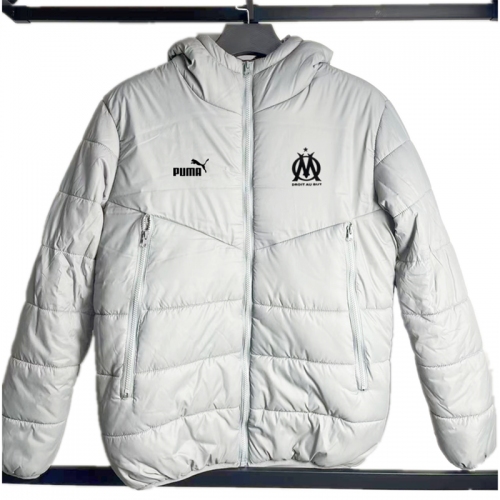 Marseille Grey Hooded Cotton Coat 棉衣