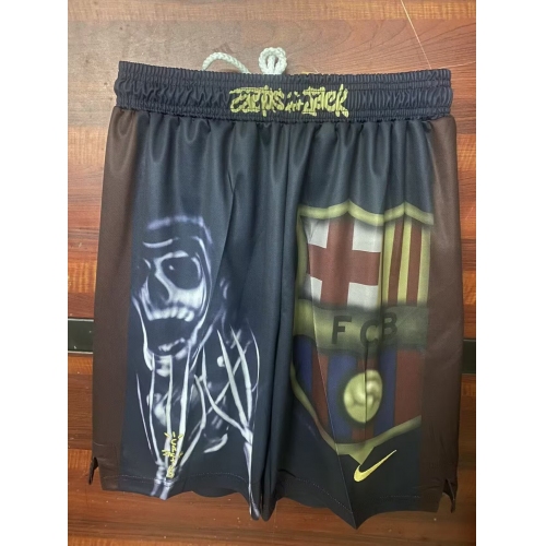 2001/2002 Retro Barcelona Travis Scott Joint Edition Shorts