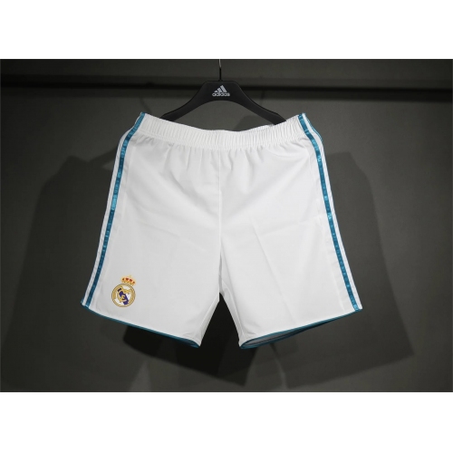 2017/2018 Player Version Retro Real Madrid Home Shorts