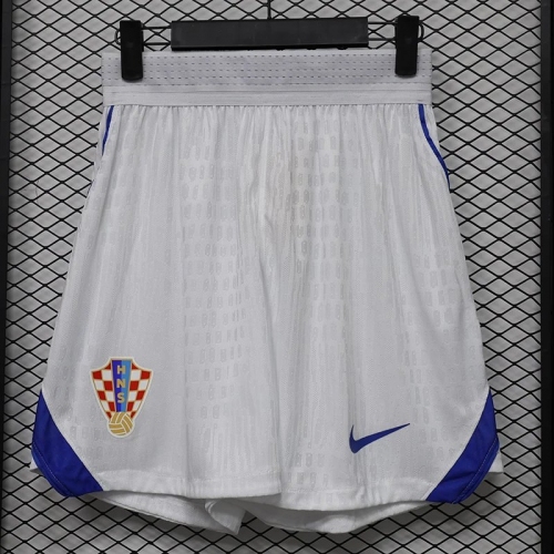 26/27 Croatia Home Player Version Shorts Pants
