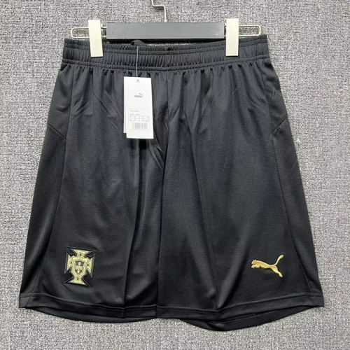 26/27 Portugal Commemorative Edition Black Shorts Pants