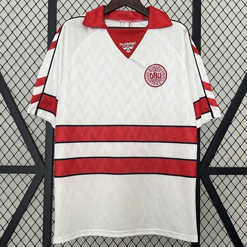 1988 Denmark Away Retro Soccer Jersey