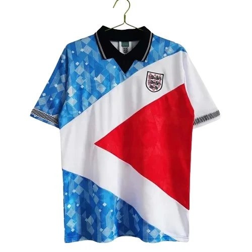 1990 England Retro Soccer Jersey Mash-Up