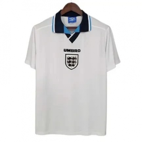 1996 England Retro Jersey Home Replica Euro Cup