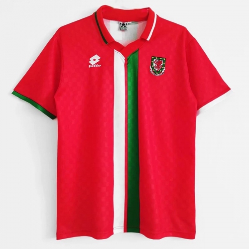 1996/1998 Wales Home Retro Soccer Jersey