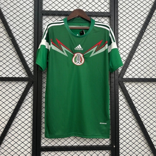 2014 Retro Mexico National Team Home Football Shirt