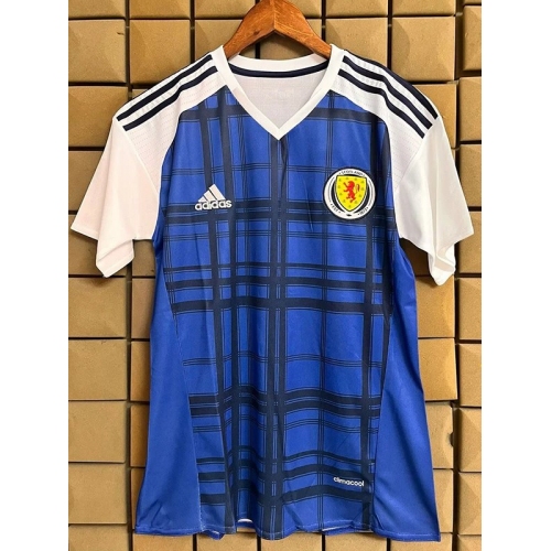 2016 Scotland Blue Retro Soccer Jersey