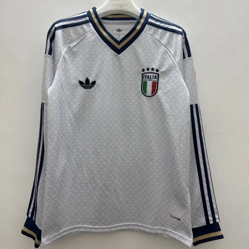 25/26 Italy Away Long Sleeve Soccer Jersey