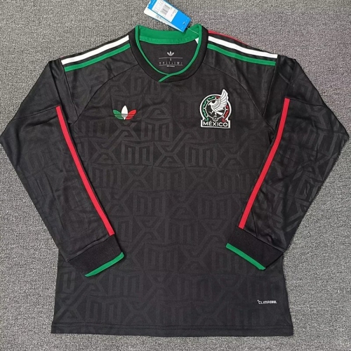 26/27 Mexico Third Long Sleeve Fans Soccer Jersey
