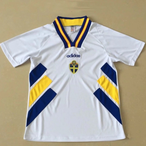 94/96 Sweden White Retro Soccer Jersey