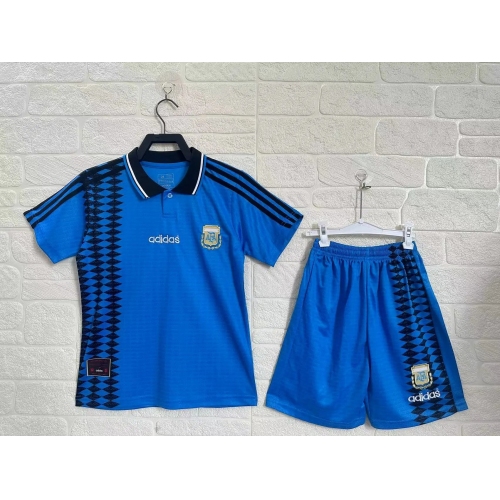 Argentina Away Retro Kids Suit 1994