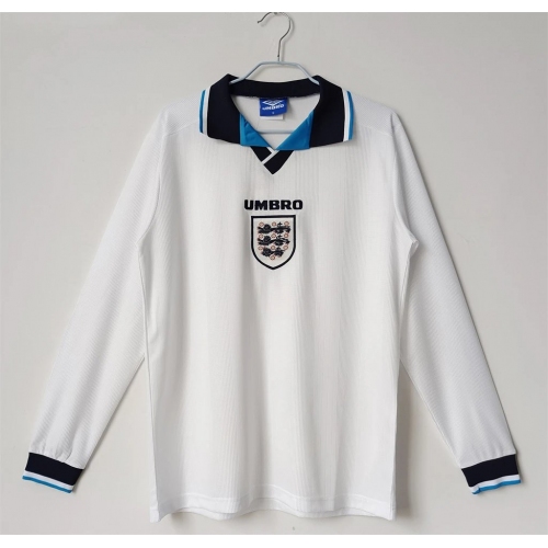 England Retro Home Long Sleeve Jersey 1996