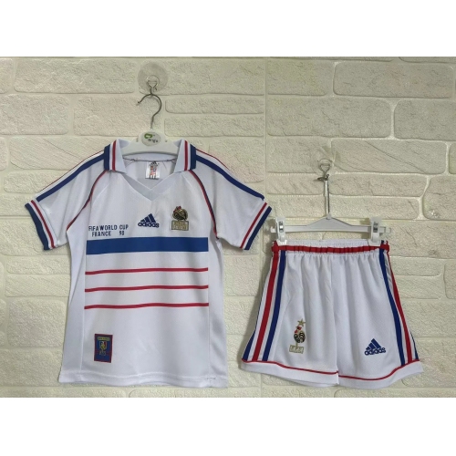 France Away Retro Kids Suit 1998