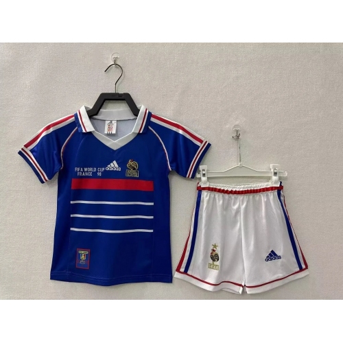 France Home Retro Kids Suit 1998