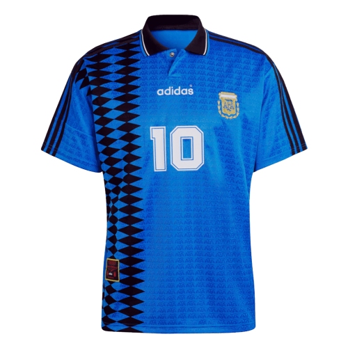 Retro Soccer Jersey #10 Argentina Away 1994