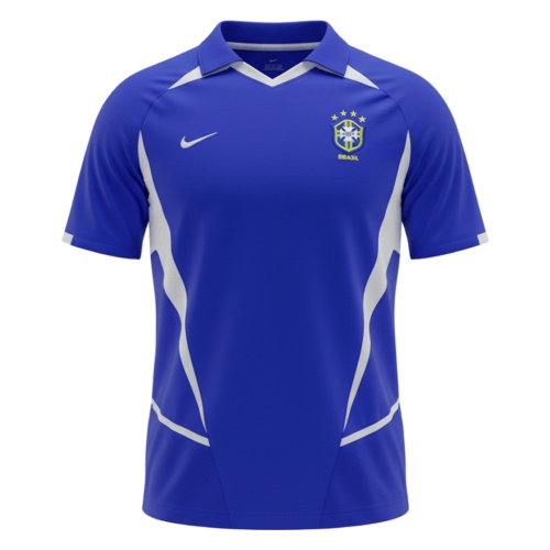Retro Soccer Jersey Brazil Away 2002