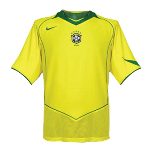 Retro Soccer Jersey Brazil Home 2004