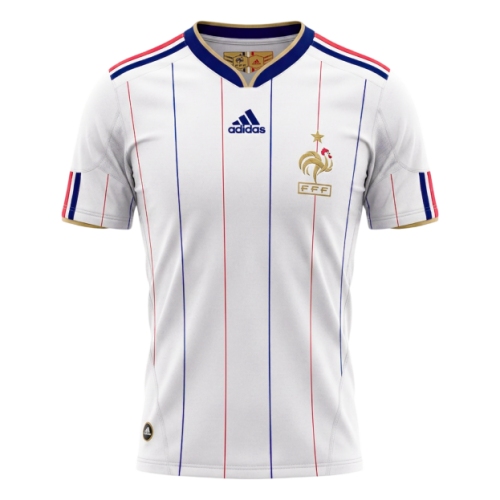 Retro Soccer Jersey France Away 2010