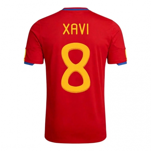 Retro Soccer Jersey XAVI #8 Spain Home 2010