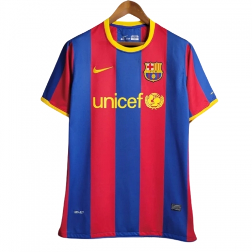 10-11 Retro Barcelona Messi Home Football Shirt