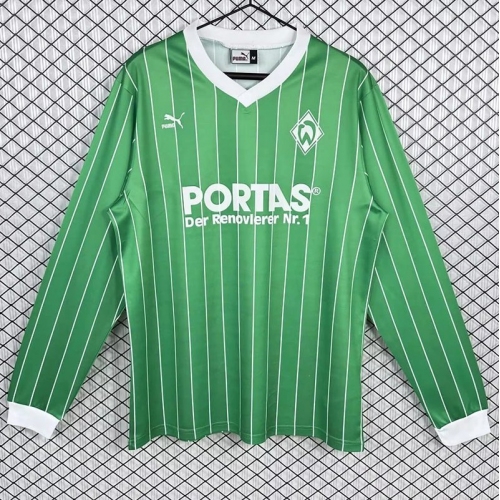 1988/1989 Werder Bremen Away Long Sleeve Retro Soccer Jersey