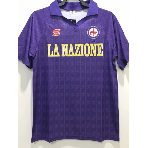 1989/1990 Fiorentina Home Retro Soccer Jersey