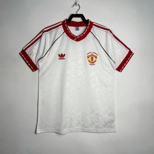 1990/1991 Retro Manchester United Special Edition White Football Shirt