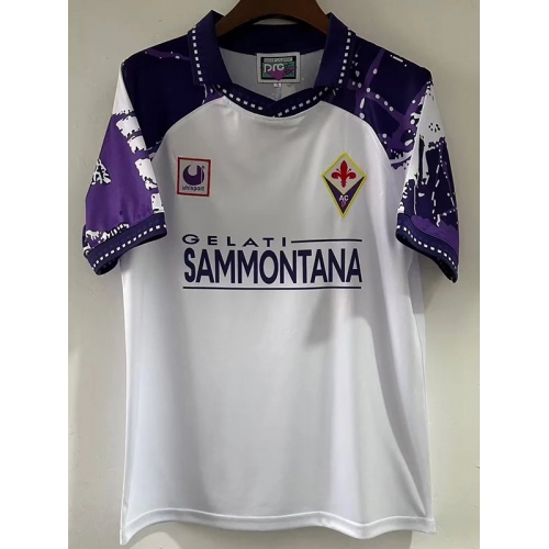 1994 Fiorentina White Retro Soccer Jersey