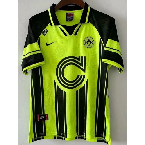 1995 Dortmund Green Retro Soccer Jersey
