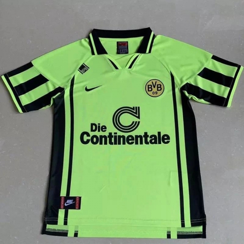 1996 Dortmund Green Retro Soccer Jersey