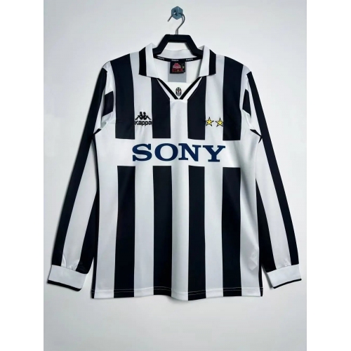 1996/1997 Retro Juventus Home Long Sleeve Soccer Jersey