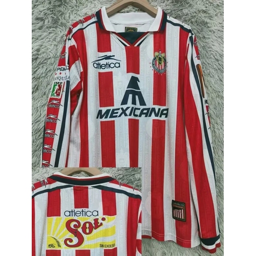 1997/1998 Chivas Home Long Sleeve Retro Soccer Jersey(长袖)