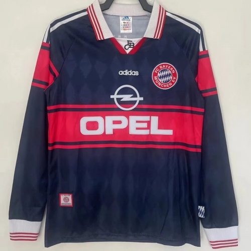 1997/1999 Bayern Home Long Sleeve Retro Soccer Jersey(长袖）